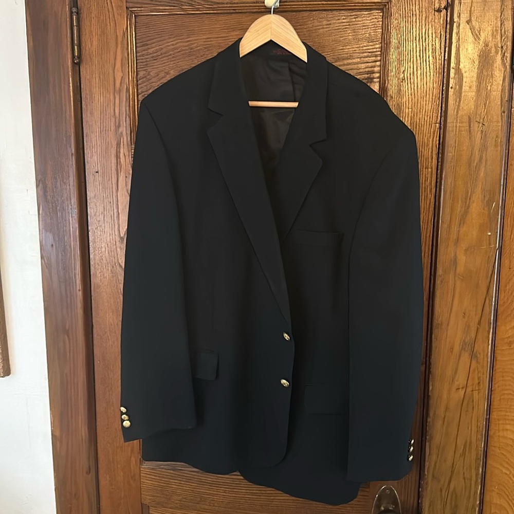 Men’s black blazer sport coat.  XXL size 50.